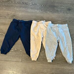 Burt's Bees Baby Boy Joggers - Navy, Beige, Gray 12 months